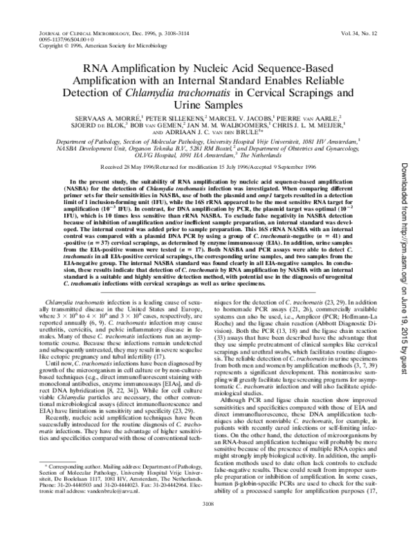 (PDF) RNA amplification by nucleic acid sequence-based amplification ...