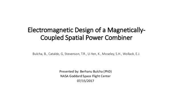 (PDF) Electromagnetic Design of a Magnetically Coupled Spatial Power ...