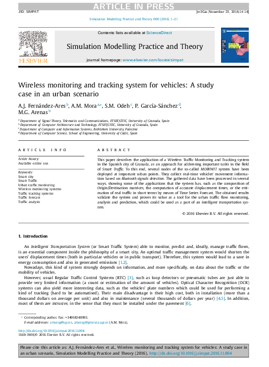 (PDF) Wireless monitoring and tracking system for vehicles: A study ...