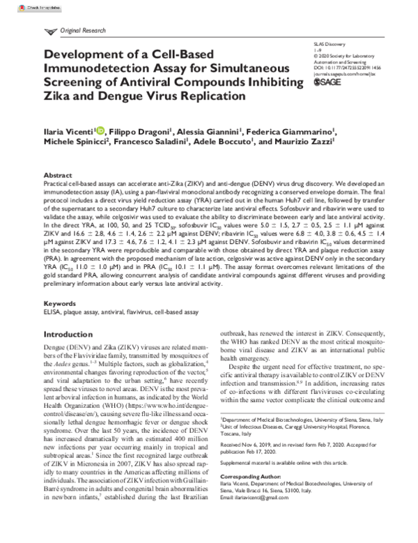 (PDF) Development of a Cell-Based Immunodetection Assay for ...