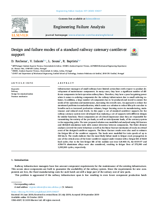 (PDF) Design and failure modes of a standard railway catenary ...