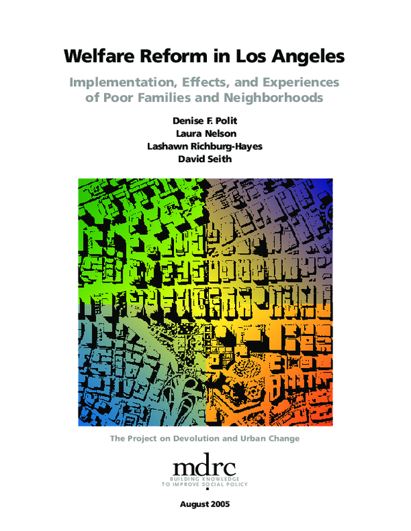 (PDF) Welfare Reform in Los Angeles: Implementation, Effects, and ...