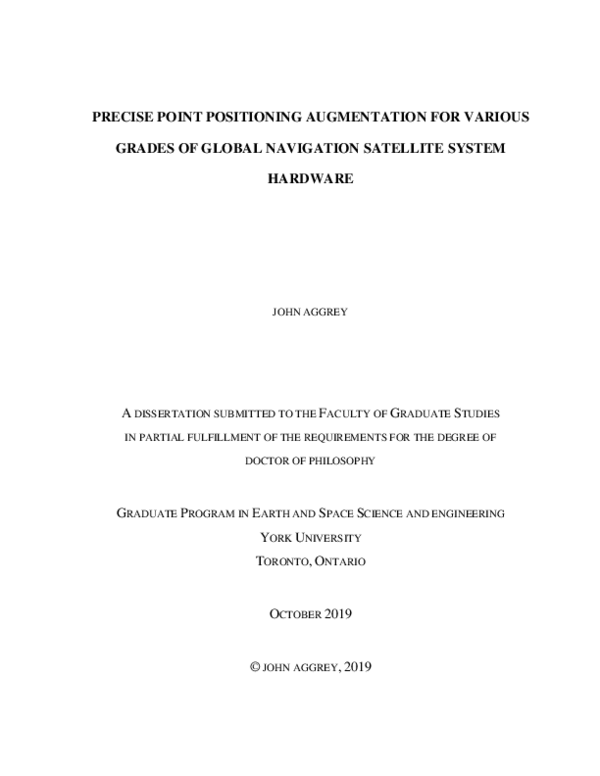 (PDF) Precise Point Positioning Augmentation for Various Grades of ...