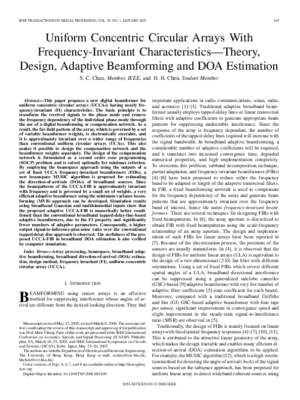 (PDF) Uniform Concentric Circular Arrays With Frequency-Invariant ...
