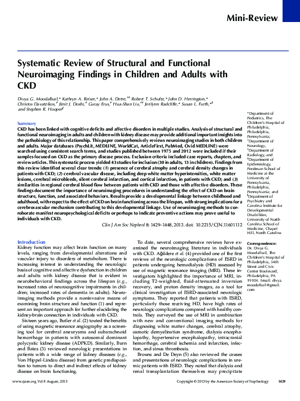 (PDF) Systematic Review of Structural and Functional Neuroimaging ...