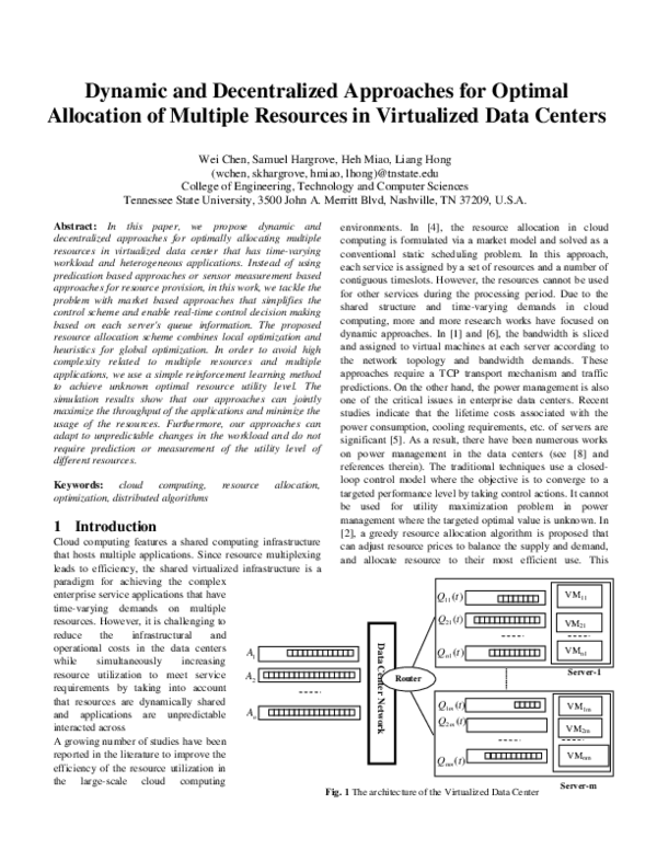 (PDF) dss Network Data Center Network Dynamic and Decentralized ...