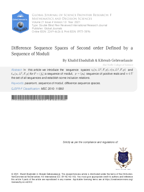(PDF) On some Zeweir I-convergent sequence spaces defined by a modulus ...