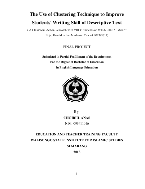 (PDF) The use of clustering technique to improve students’ writing ...