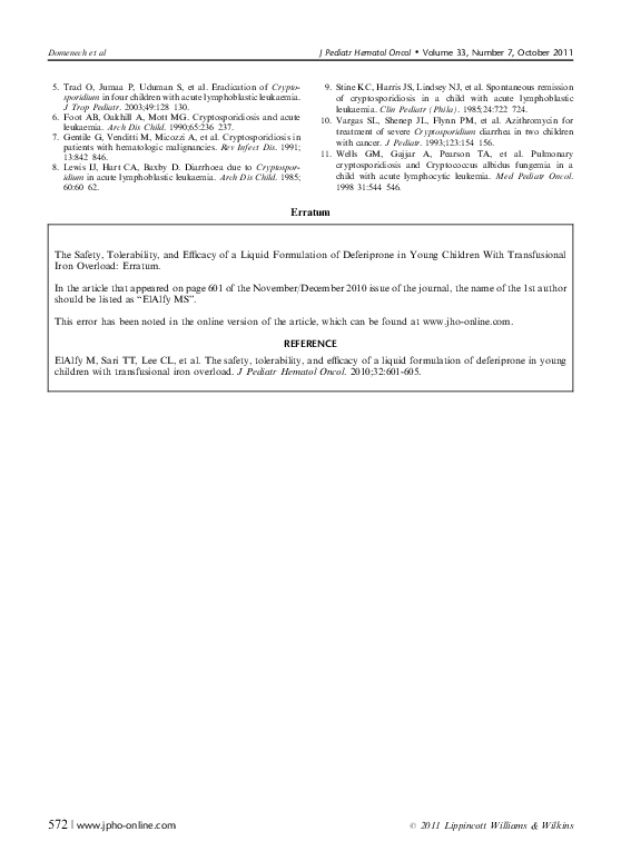 (PDF) The Safety, Tolerability, and Efficacy of a Liquid Formulation of ...