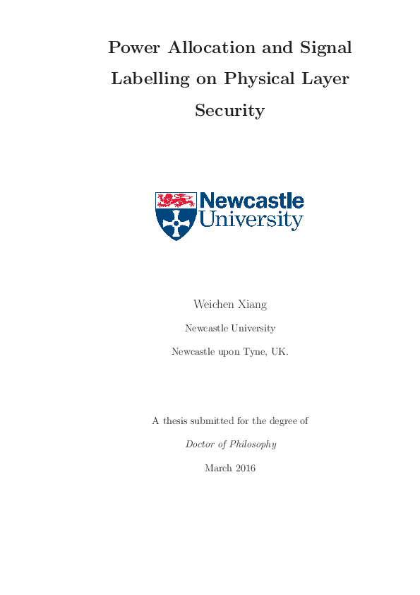 (PDF) Power allocation and signal labelling on physical layer security