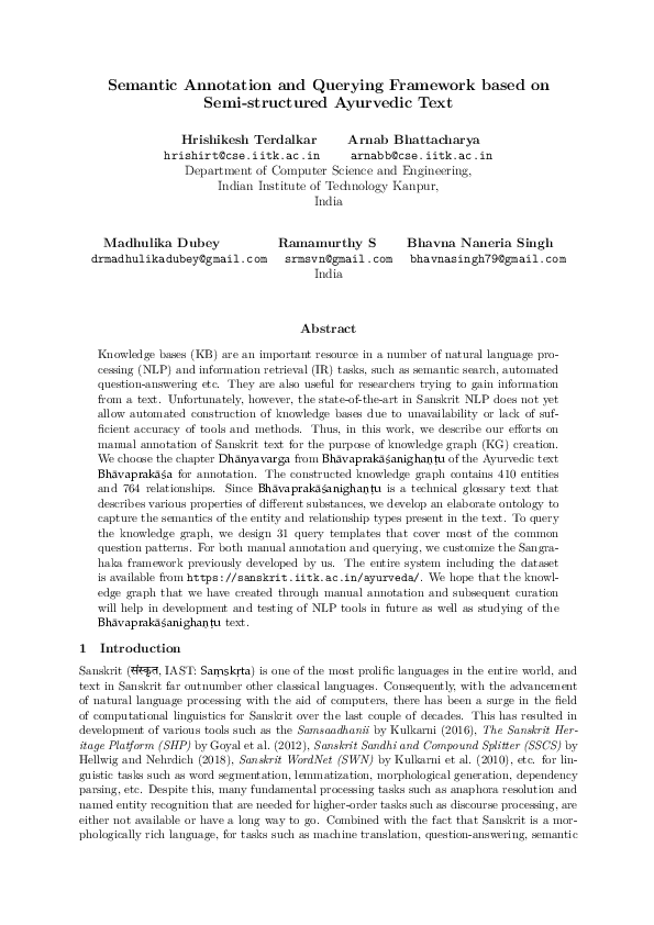 (PDF) Semantic Annotation and Querying Framework based on Semi ...