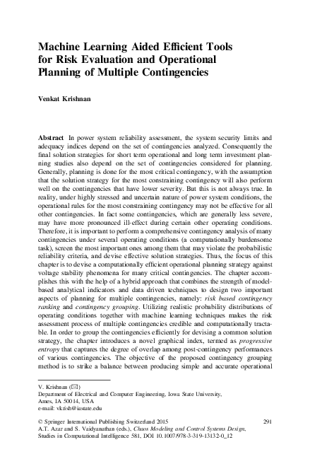 (PDF) Machine Learning Aided Efficient Tools for Risk Evaluation and ...