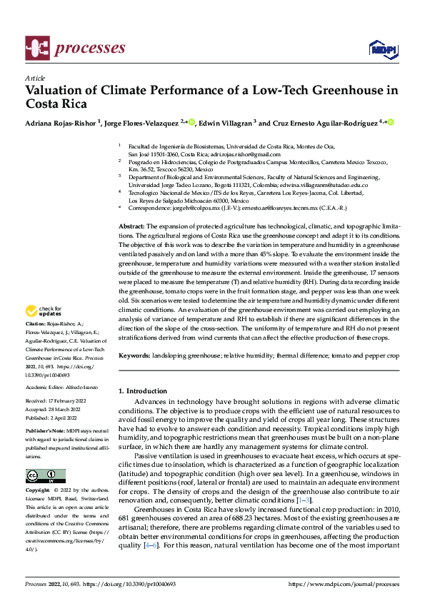 (PDF) Valuation of Climate Performance of a Low-Tech Greenhouse in ...