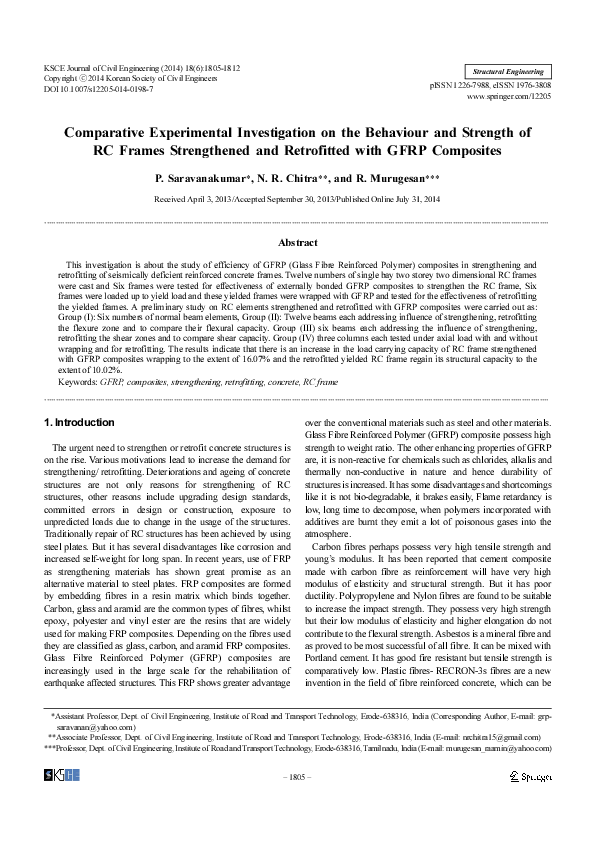 (PDF) Comparative experimental investigation on the behaviour and ...