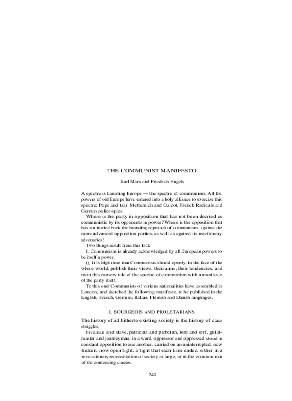 (PDF) The Communist Manifesto