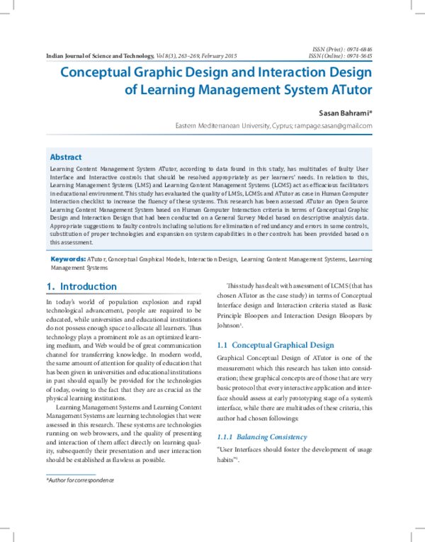 (PDF) Conceptual Graphic Design and Interaction Design of Learning ...
