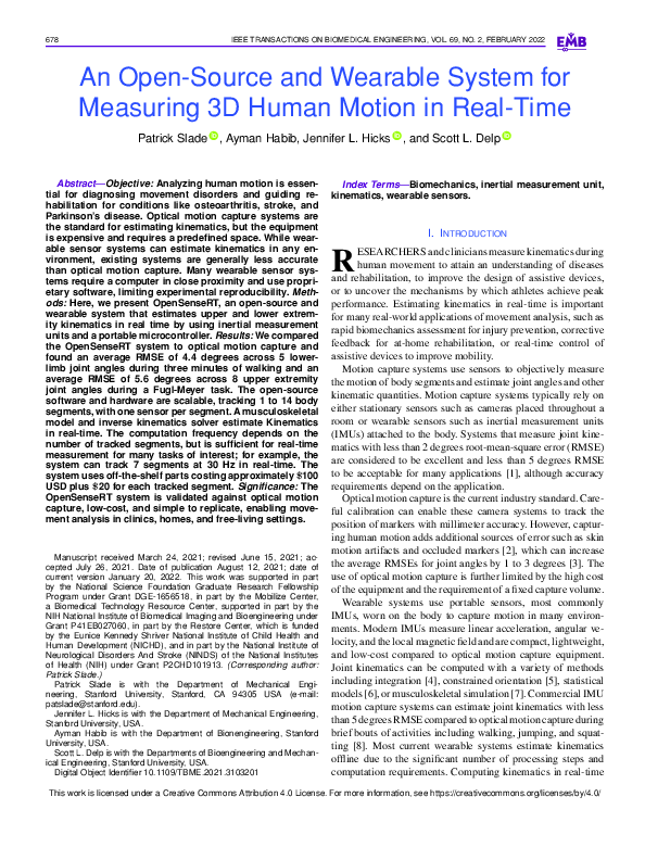 (PDF) An Open-Source and Wearable System for Measuring 3D Human Motion ...