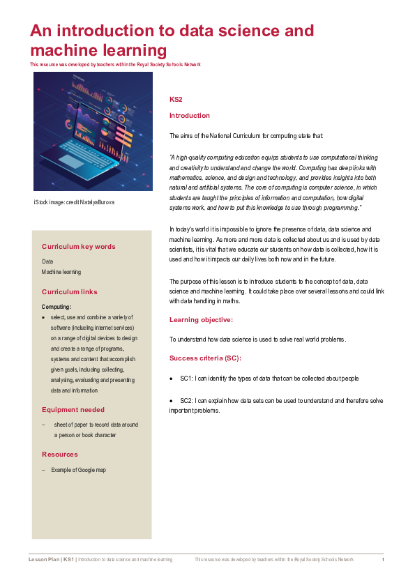 (PDF) Introduction to Data Science and Machine Learning