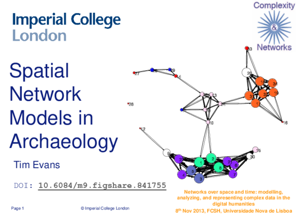 (PDF) Spatial Networks for Archaeology