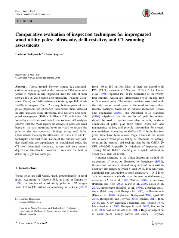 (PDF) Comparative evaluation of inspection techniques for impregnated ...