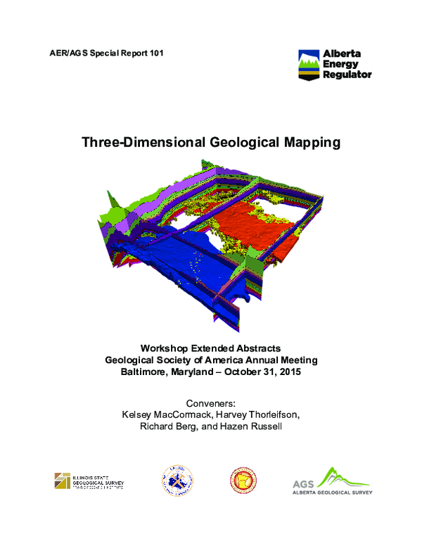 (PDF) Three-dimensional geological mapping, workshop extended abstracts