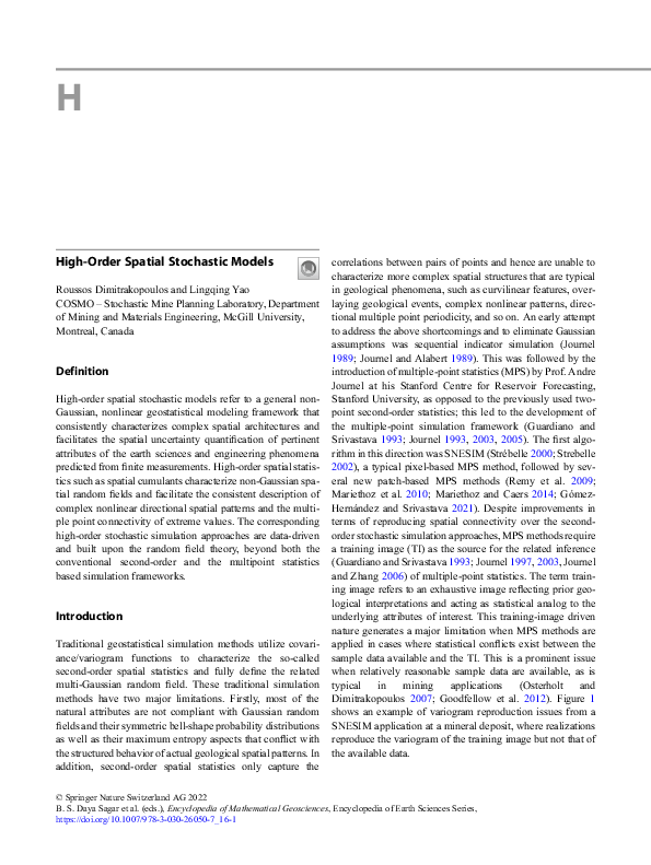 (PDF) High-Order Spatial Stochastic Models