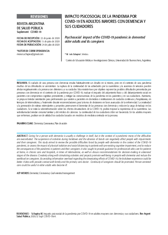 (PDF) Impacto psicosocial de la pandemia por COVID-19 en adultos ...