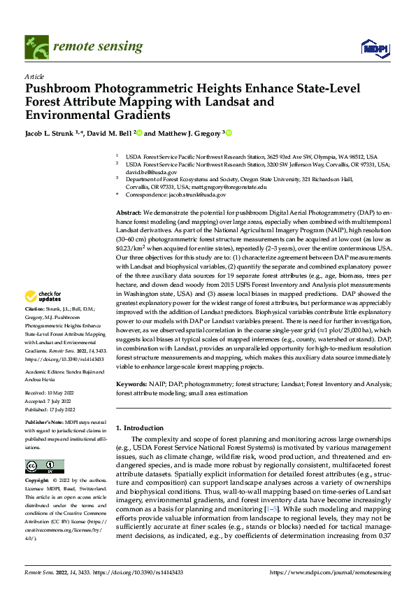 (PDF) Pushbroom Photogrammetric Heights Enhance State-Level Forest ...