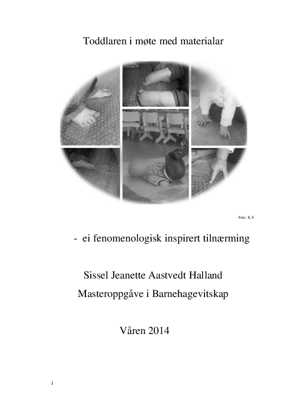 (PDF) Toddlaren i møte med materialar