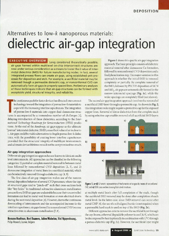 (PDF) Alternatives to \ o \ Nk nanoporous materials : dielectric air ...