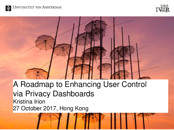 (PDF) A Roadmap to Enhancing User Control via Privacy Dashboards