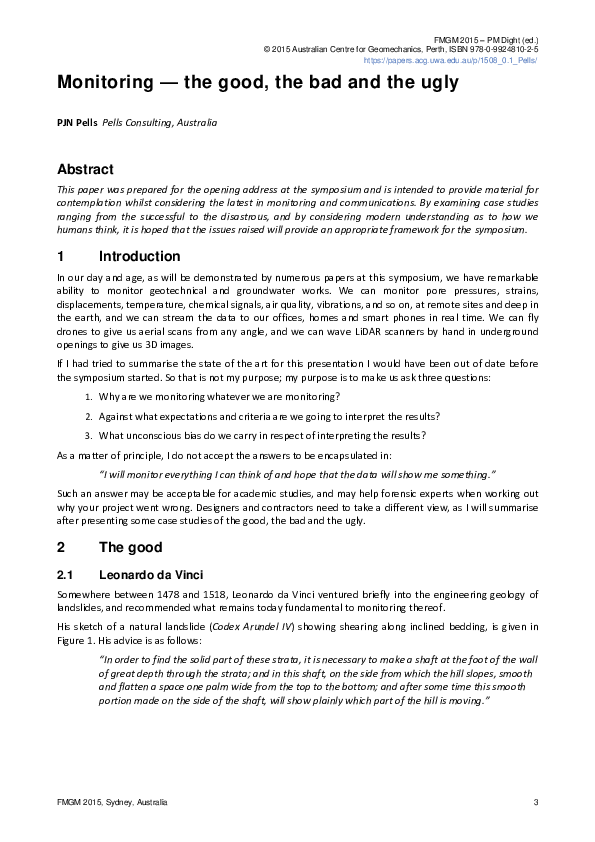 (PDF) Monitoring — the good, the bad and the ugly