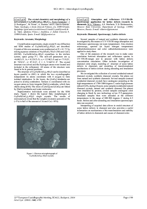 (PDF) Absorption and reflectance UVVISIR spectroscopy application for
