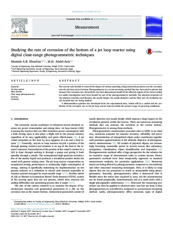 (PDF) Studying the rate of corrosion of the bottom of a jet loop ...
