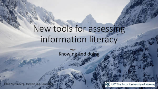 (PDF) New tools for assessing information literacy