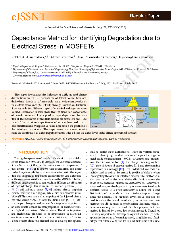(PDF) Capacitance Method for Identifying Degradation due to Electrical ...