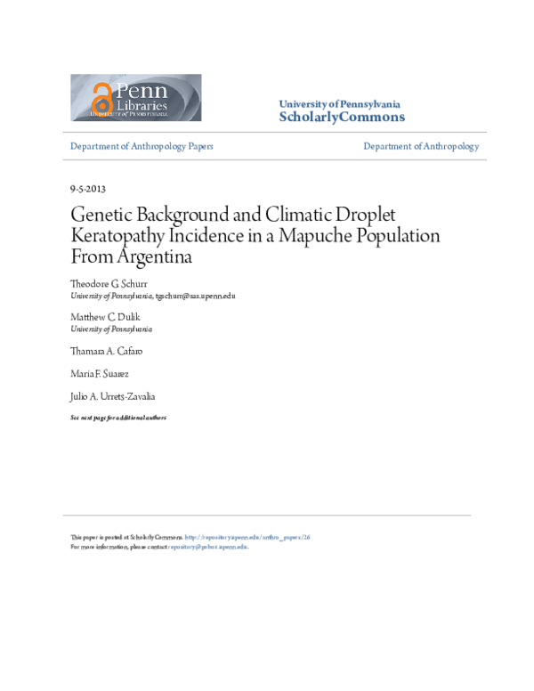 (PDF) Genetic Background and Climatic Droplet Keratopathy Incidence in ...