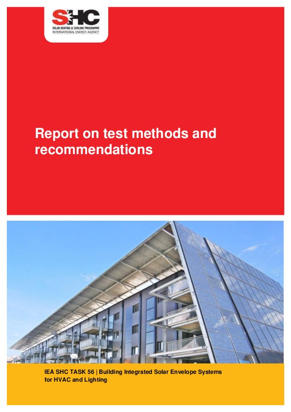 (PDF) Report on test methods and recommendations