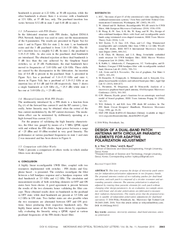 (PDF) Design of a dual-band patch antenna with circular parasitic ...