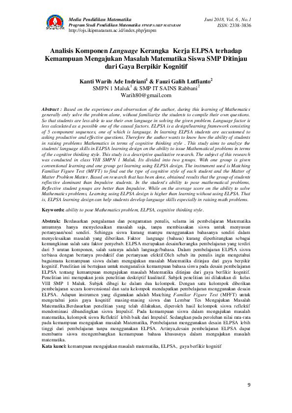 (PDF) Analisis Komponen Language Kerangka Kerja Elpsa Terhadap ...