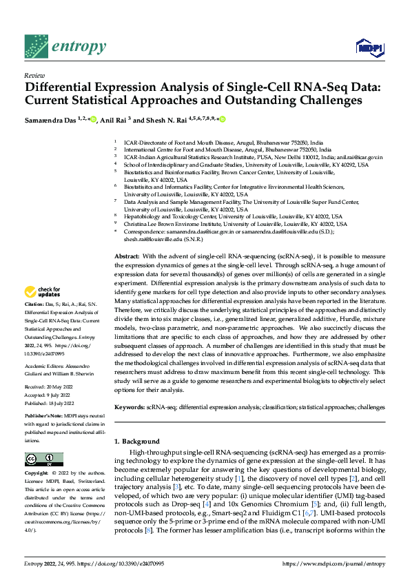 (PDF) Differential Expression Analysis of Single-Cell RNA-Seq Data ...