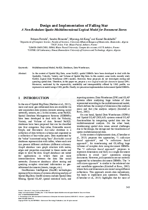 (PDF) Design and Implementation of Falling Star - A Non-Redudant Spatio ...