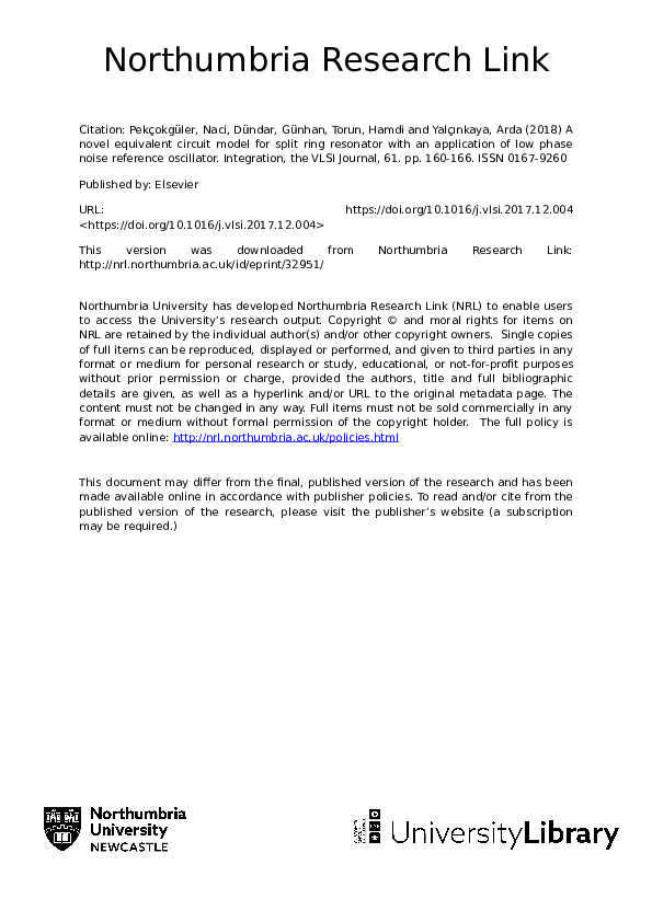 (PDF) A novel equivalent circuit model for split ring resonator with an ...