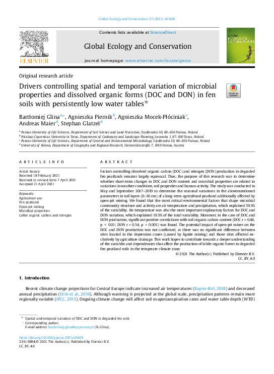 (PDF) Drivers controlling spatial and temporal variation of microbial ...