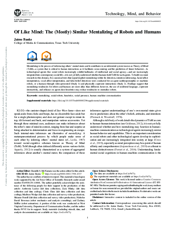 (PDF) Supplemental material for Of like mind: The (mostly) similar ...