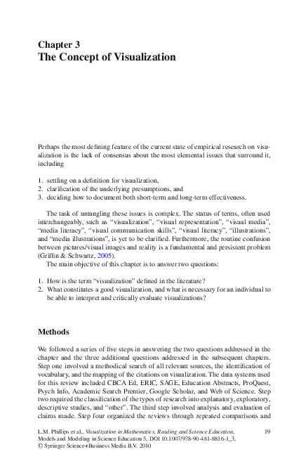 (PDF) The Concept of Visualization