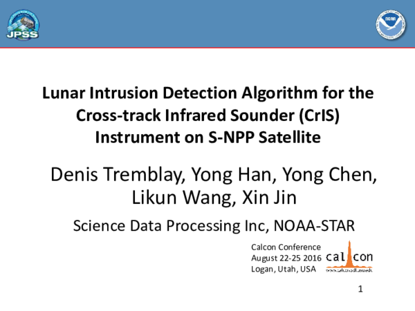 (PDF) Lunar Intrusion Detection Algorithm for the Cross-track Infrared ...