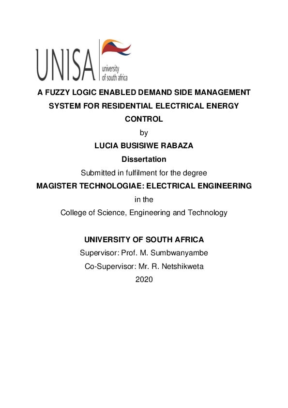 (PDF) A Fuzzy Logic Enabled Demand Side Management System for ...