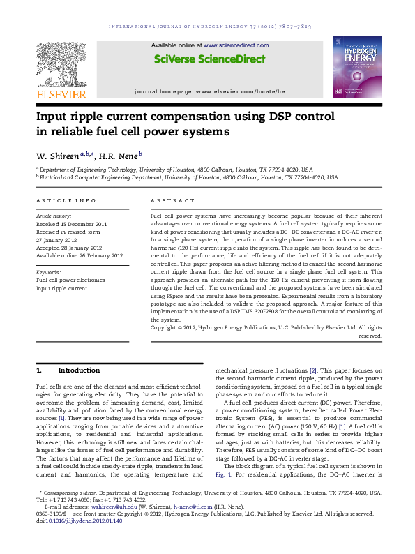 (PDF) Input ripple current compensation using DSP control in reliable ...