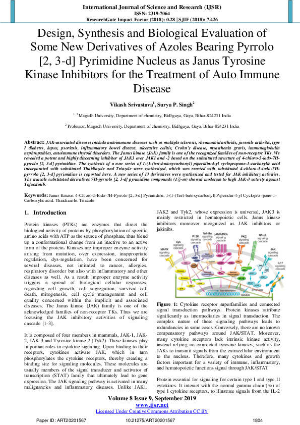 (PDF) Design, Synthesis and Biological Evaluation of Some New ...